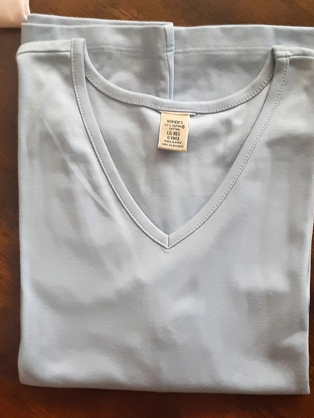 Pick 1: Women's Supima Cotton Tee, Long-Sleeve V-neck - Picture 7 of 16